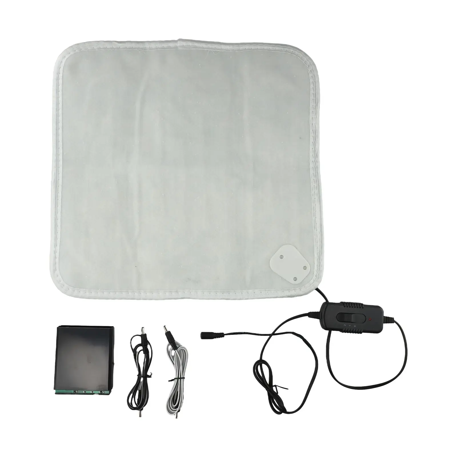 50W Solar Heating Pad for Pets Foot Warmer Carpet with Energy Storage Box Rechargeable Lithium Battery Compatible