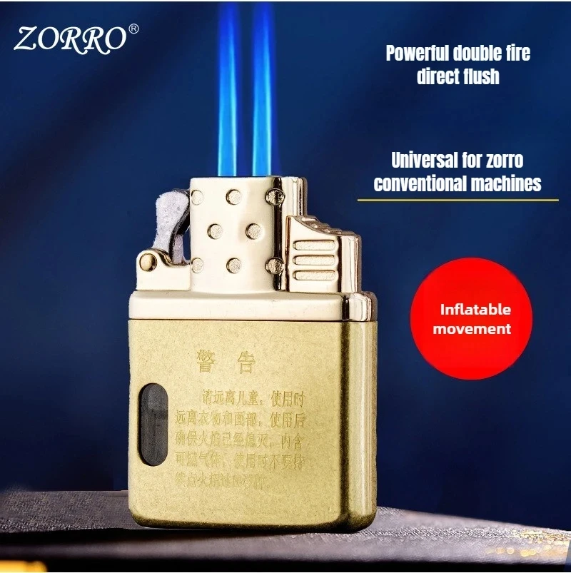 Zorro Original Butangas-Einsatz-Bewegungszubehör Ersatz-Innenfutter Winddicht Einzel- und Doppelstrahl Transparent Sichtbares Gas – Detail 4