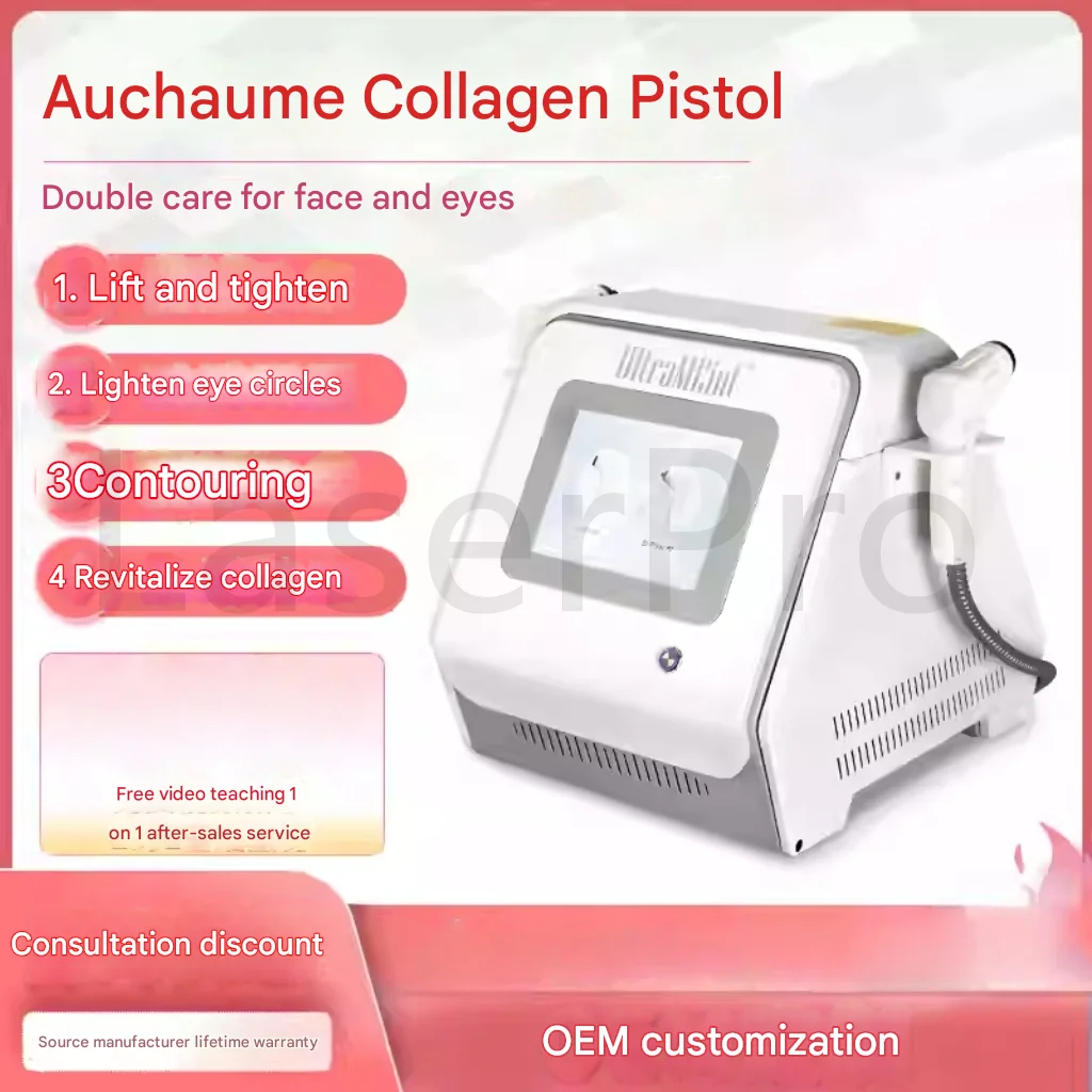 Neueste tragbare 2-in-1-Ultra-Frequenz-Hautstraffung für das Gesicht, straffende Collagen-Lifting-Anti-Aging-Schönheitsmaschine für den Einsatz im Spa und zu Hause