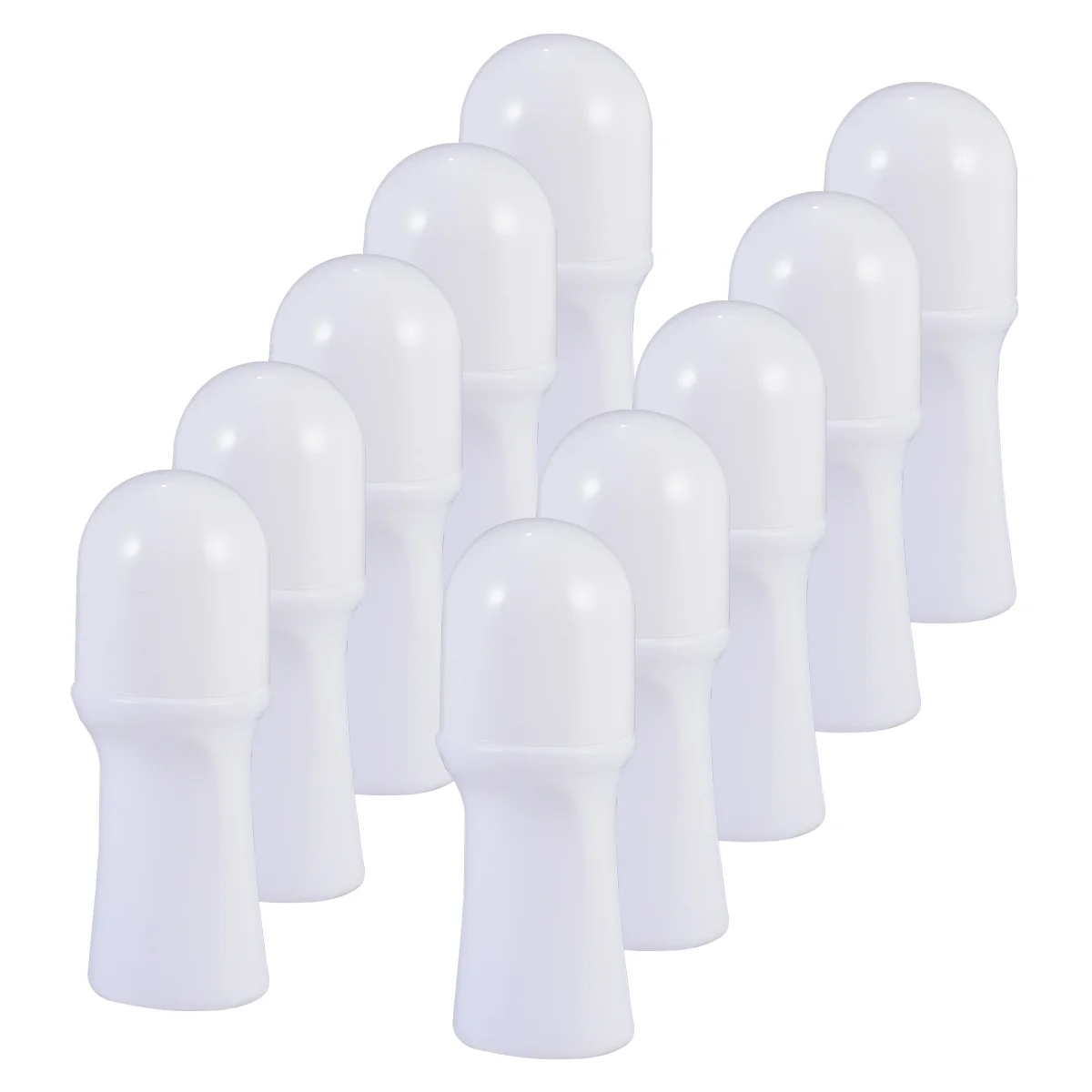 10 Pcs Roller Bottle Massage Bottles Refillable Lecythus Luggage-friendly Plastic Oil