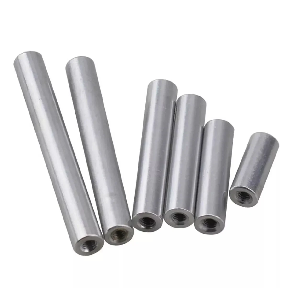 ยาวถั่ว M10 OD 16 มม.ความยาว 15 มม.-60 มม.อลูมิเนียมรอบเกลียวแขน Standoff เสายาว NUT CONNECTOR