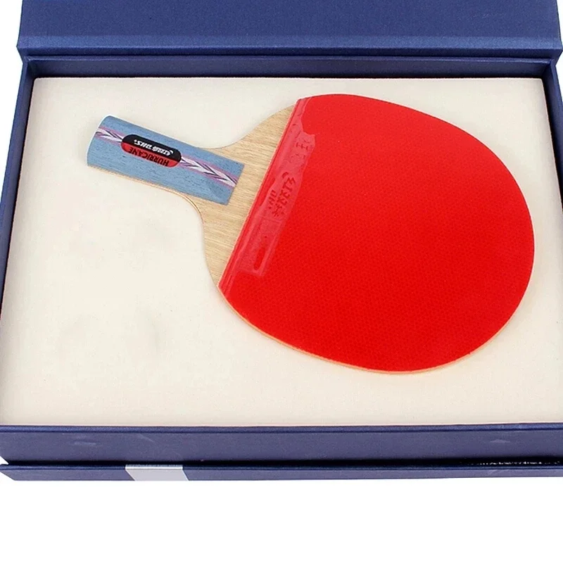 Original DHS Hurricane NO Series Table Tennis Racket Omnipotent Offensive Professional Pure Wood Ping Pong Racket Racket with Ba