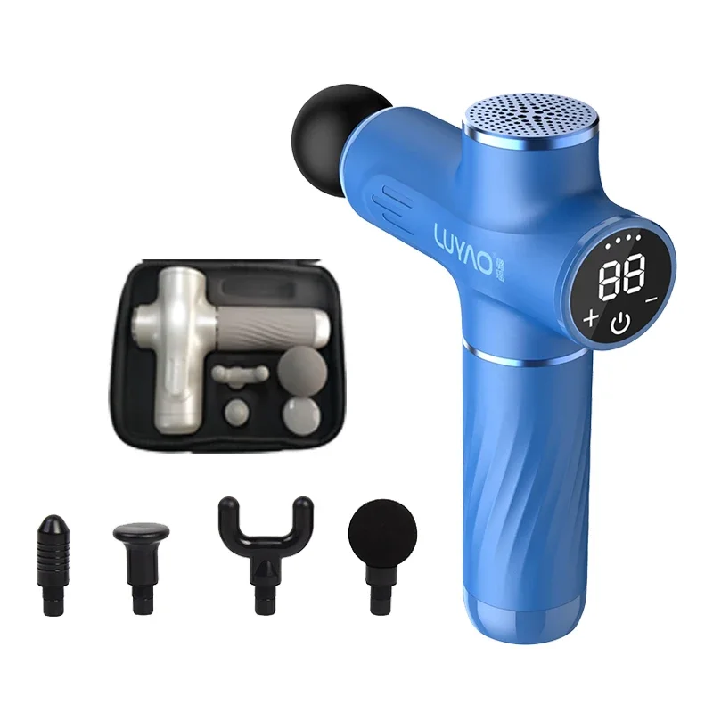 30 Speed Massage Gun With Lcd Screen Fascial Muscle Massage Gun