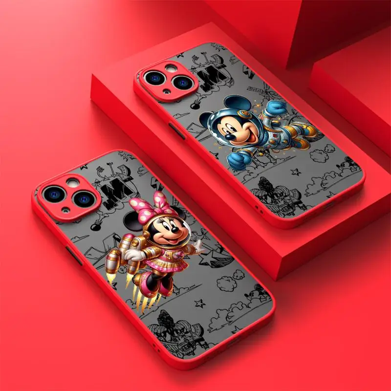 Etui na telefon Mickey Minnie Donald Duck do Apple iPhone 11 Pro Max 15 13 14 Plus 8 12 Mini SE XS Protective Sleeve Cover funda