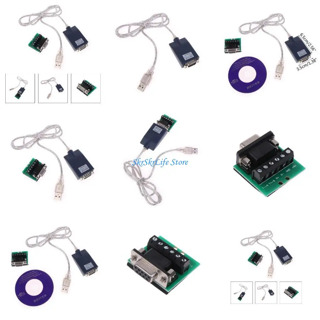 e65e-usb-a-rs485-db9-com-adaptador-dispositivos-porta-sEria-porta-serial-prolIfica-pl2303