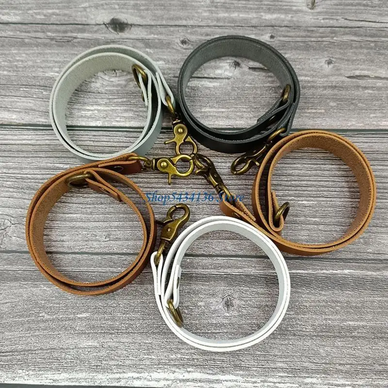 Leather Curtain Tiebacks Leather Curtain Buckle Creativity Curtain Holdbacks European Classic Retro Nail-Free Curtain