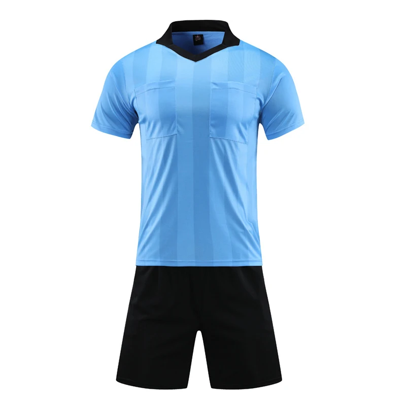 Referee suit Soccer uniforms custom Football match the referee clothing Comfortable breathe freely Short Sleeve Printing