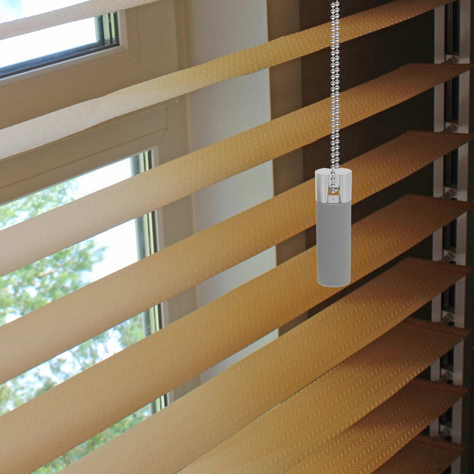 

2 Pcs Pull Rope Pendant Blind Cord Holders Window Blinds Connector Cordless Roller Wooden