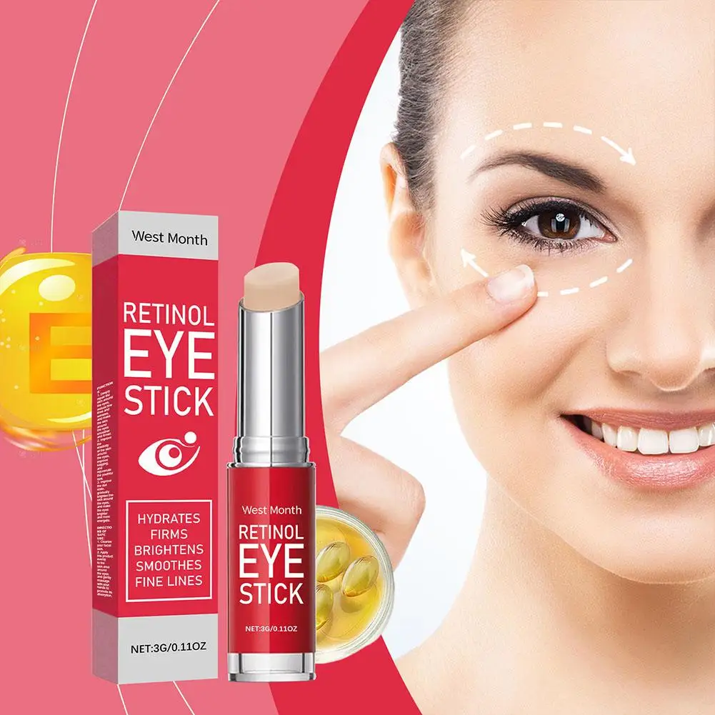 

3g Retinol Anti-Wrinkle Eye Cream Stick Anti-aging Relieves Dark Circle Firming Moisturizing Whitening Eye Care Product