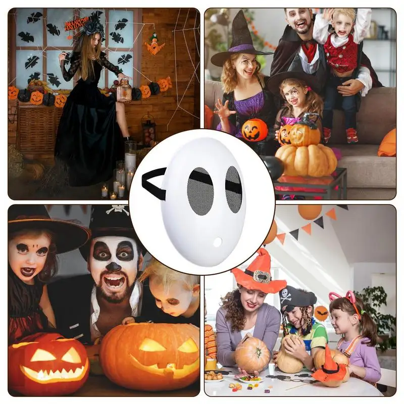 Verlegen Man Masker Persoonlijkheid Cosplay Spel Super Luigi Bros Wit Eng Masker Unisex Halloween Kostuum Feestaccessoires Rekwisieten