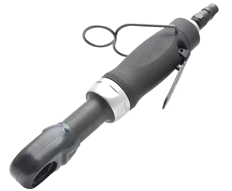 Trinquete pneumático com furo passante TY5T438 |   3/8" |   400 Rpm |   Chave de catraca industrial de 41Nm |   Adaptador de soquete de 10 mm, 12 mm, 14 mm