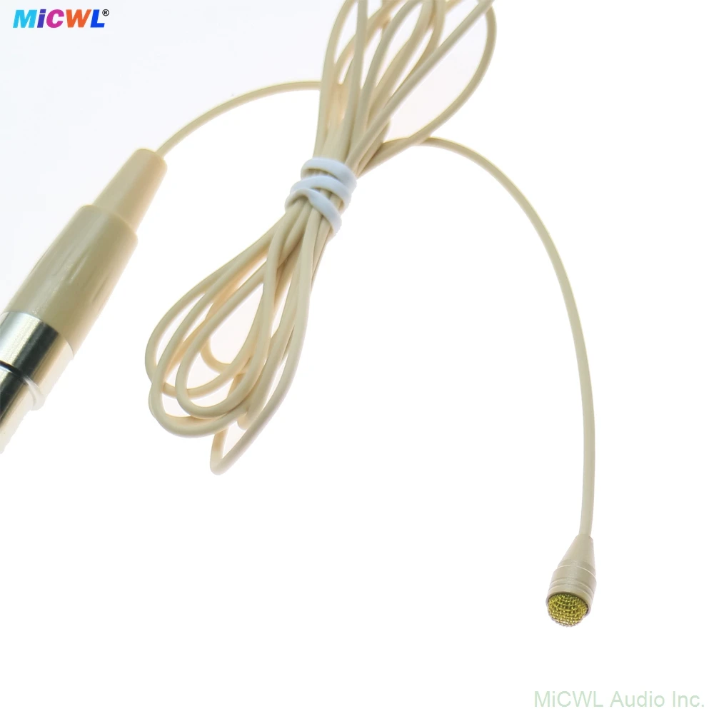 Gold Mic Head D6060 Tie Lavalier Microphone for Shure ULX SLX PGX Wireless Beltpack Mini 4Pin TA4F Plug 2 Color - view 6