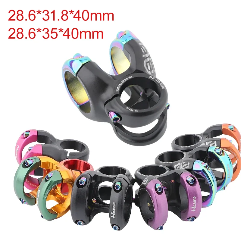 

28.6mm 31.8 35 40mm Downhill Mtb Stem Oversized Dh Am High Strength Colored Double Crown Fork Stem Race Aero Road Bike