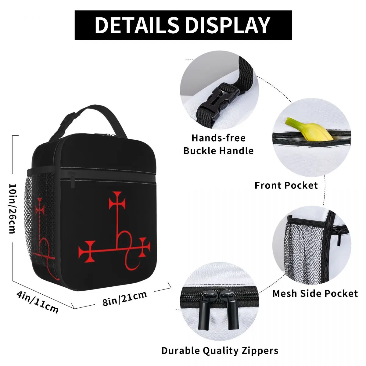 Lilith - Goetia Style Sigil-Uncircled Poster Insulated Lunch Bag for Women Office Cooler Thermal Food Box Tote  Lunch Boxes