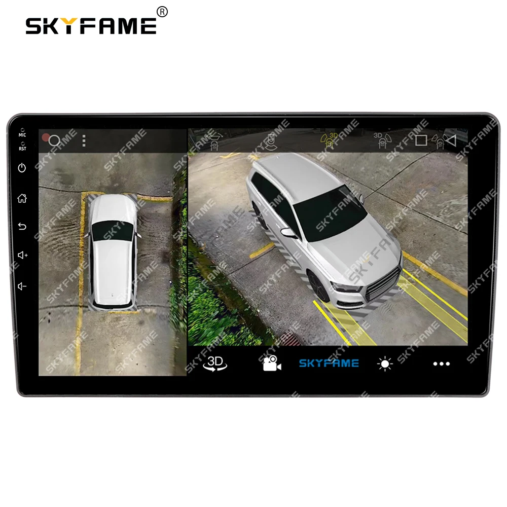 Универсальная рамка SKYFAME 2DIN, кабель, панель-адаптер для 9-дюймового автомобиля, Android, большой экран, радио, аудио ободок