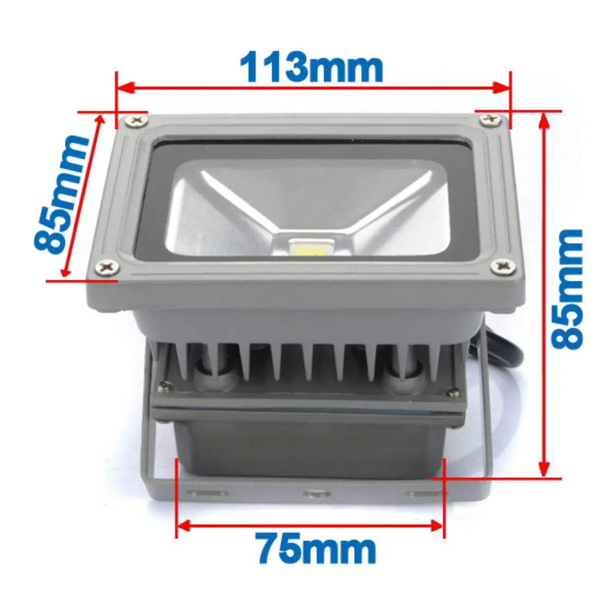 Outdoor LED Flood Light, IP68, Pure White Projection Lamp, High Power, DC 12V, 10W, IP65, 4Pcs per Pack