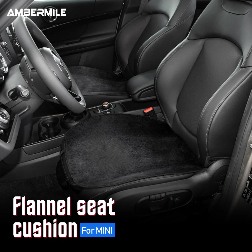 

Flannel for Mini Cooper R50 R53 R55 R56 R60 R61 F54 F55 F56 F60 Accessories Car Seat Cushion Cover Set Front Rear Seat Pad Cover