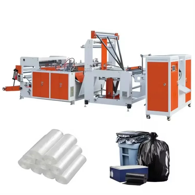 High Speed Automatic Disposable HDPE LDPE PE Factory Price Plastic C-shaped Garbage Roll Bag Making Machine for Sale