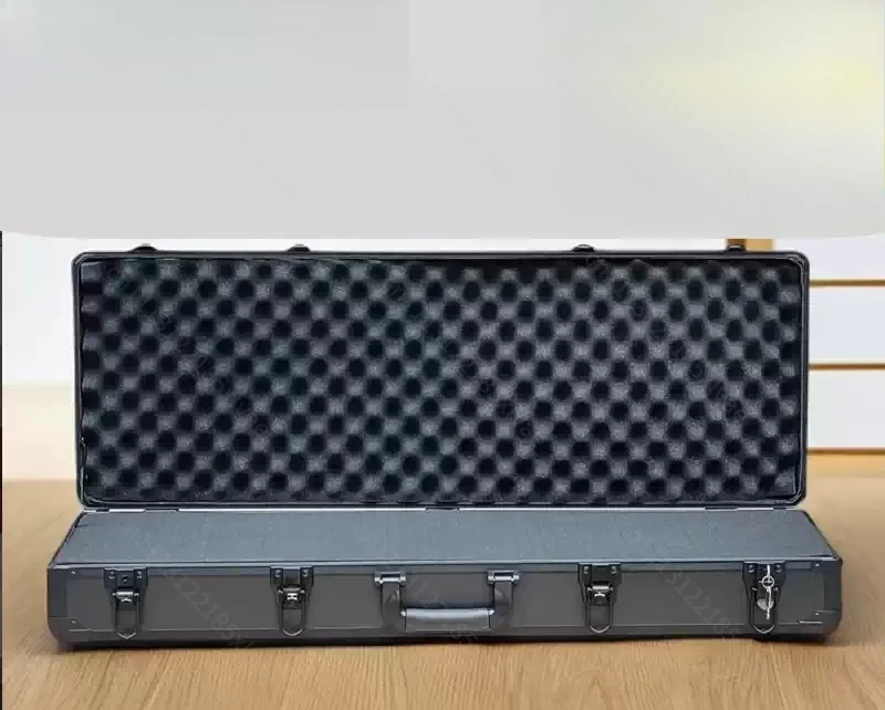 Aluminum Frame Portable Storage Case, High Waterproof & Shockproof Box for Tools, Instruments, Equipment & Family Documents