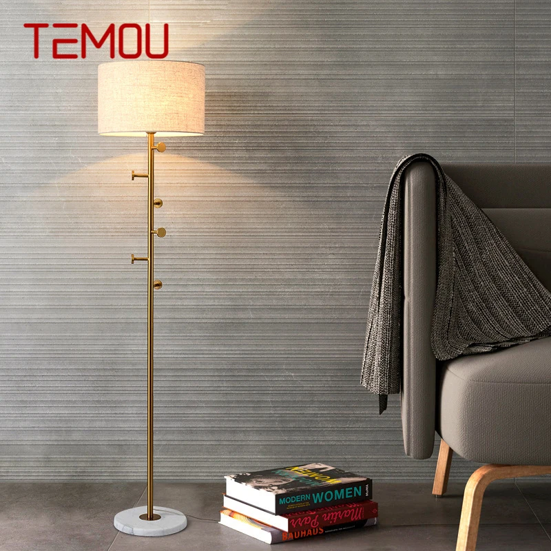 

TEMOU Modern Floor Lamp Minimalist Family Living Room Bedroom Nordic LED Creativity Decorative Standing Light