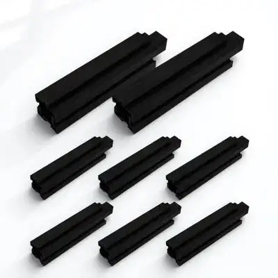 

8 Pcs Balcony Vegetable Box Grey Planter Accessory Garden Bed Legs Component Plastic Raised Bed Stands Planter Box Base Easy