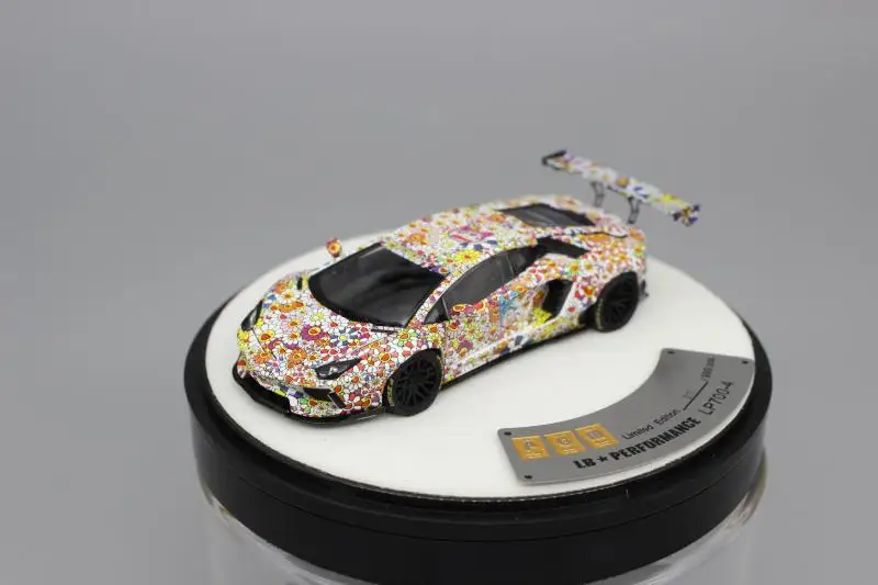 PGM 1:64 For Aventador LP700-4 Sun Flower Alloy Fully Open Limited Edition Simulation Alloy Static Car Model Toys