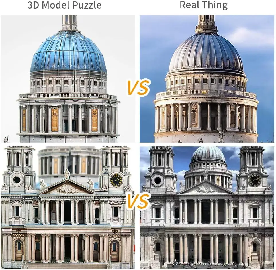 Puzzle casse-tête 3D pour adultes, 643 pièces, grand défi, Architecture britannique, modèle de construction d'église, Kits artisanaux, cadeau d'anniversaire