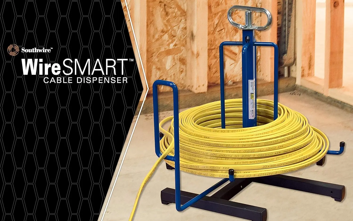 Wire Smart Cable Dispenser; Floor or Stud Mounted