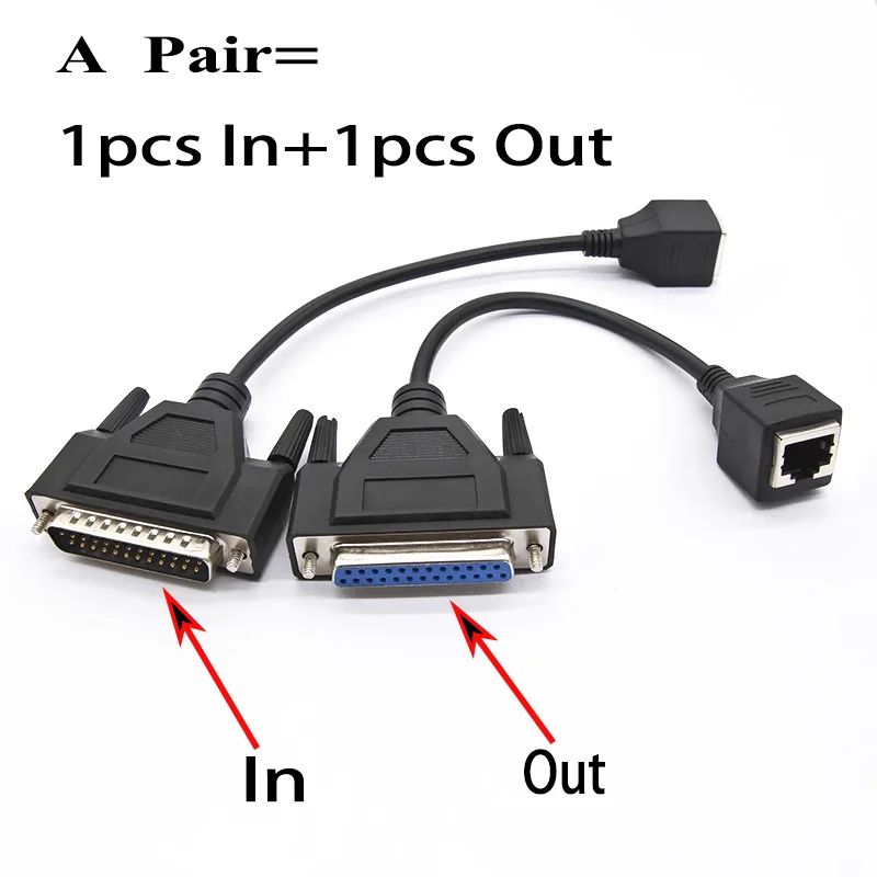 Image of Kostenloser Versand DB25 zu RJ45 Konverter ILDA Kabeladapter für Pangolin Quickshow FB3 und FB4 BEYOND Laser Software Controller