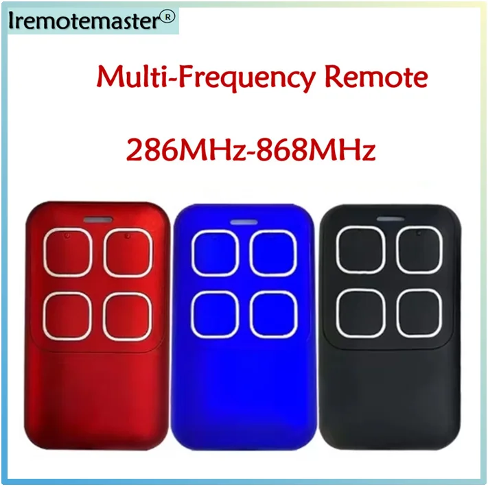 Duplicator 286MHz-868MHz Garage Door Remote Control Multi-Frequency Code Grabber Clone Gate Keyfob Command Hand Transmitter