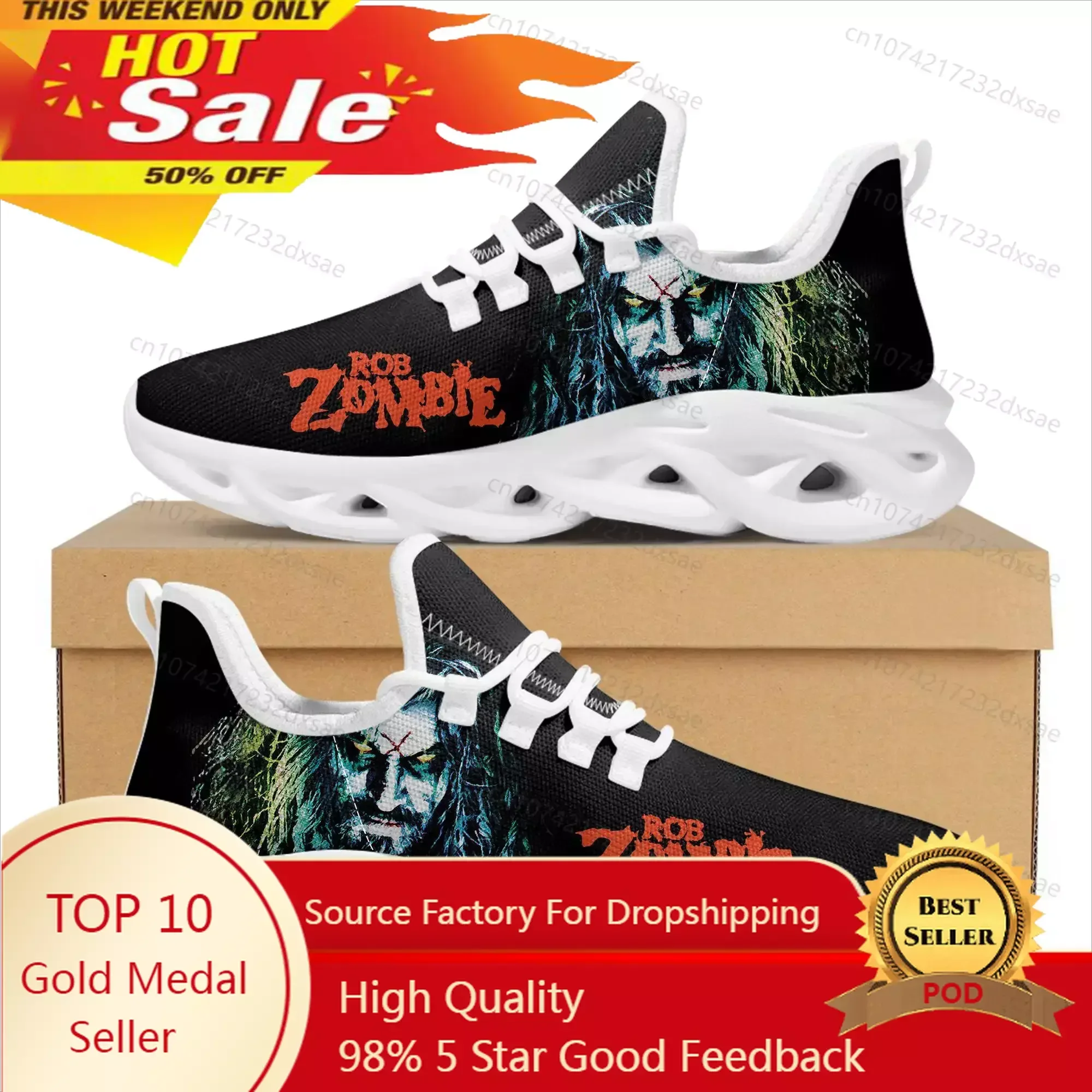 

Rock Singer Rob Sports Shoes Zombie Mens Womens Teenager Kids Children Sneakers Casual Custom Shoes High Quality Couple Shoes