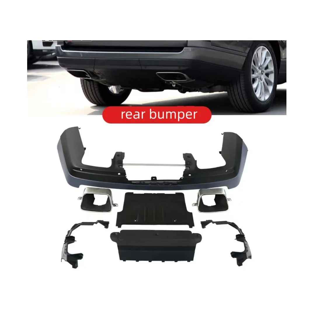 Auto body system Body kits for land rover Range Rover Vogue 2013-2017 change to 2018 rear bumper ,exhaust pipe tips