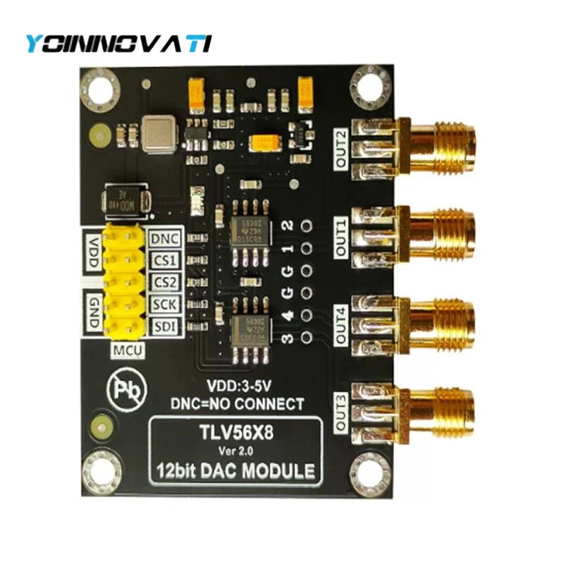 1PCS TLV5618/TLV5638 12-bit 4-Channel DAC Module High Precision Digital-to-Analog Converter