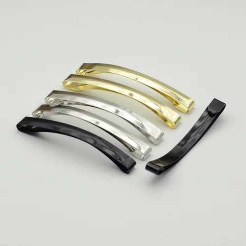 Imagen 2 del producto 20 piezas 4,5 cm 6cm 6,4 cm 8cm dorado plata negro Clip de pelo deslizante de Metal para DIY lazo para el cabello horquilla a presión pasadores para el cabello horquilla