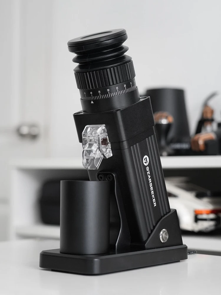 E55Pro Electric Coffee Grinder 55MM Espresso Cone burr Stepless Fineness Adjustment Cold Brew Bean Grinder Black
