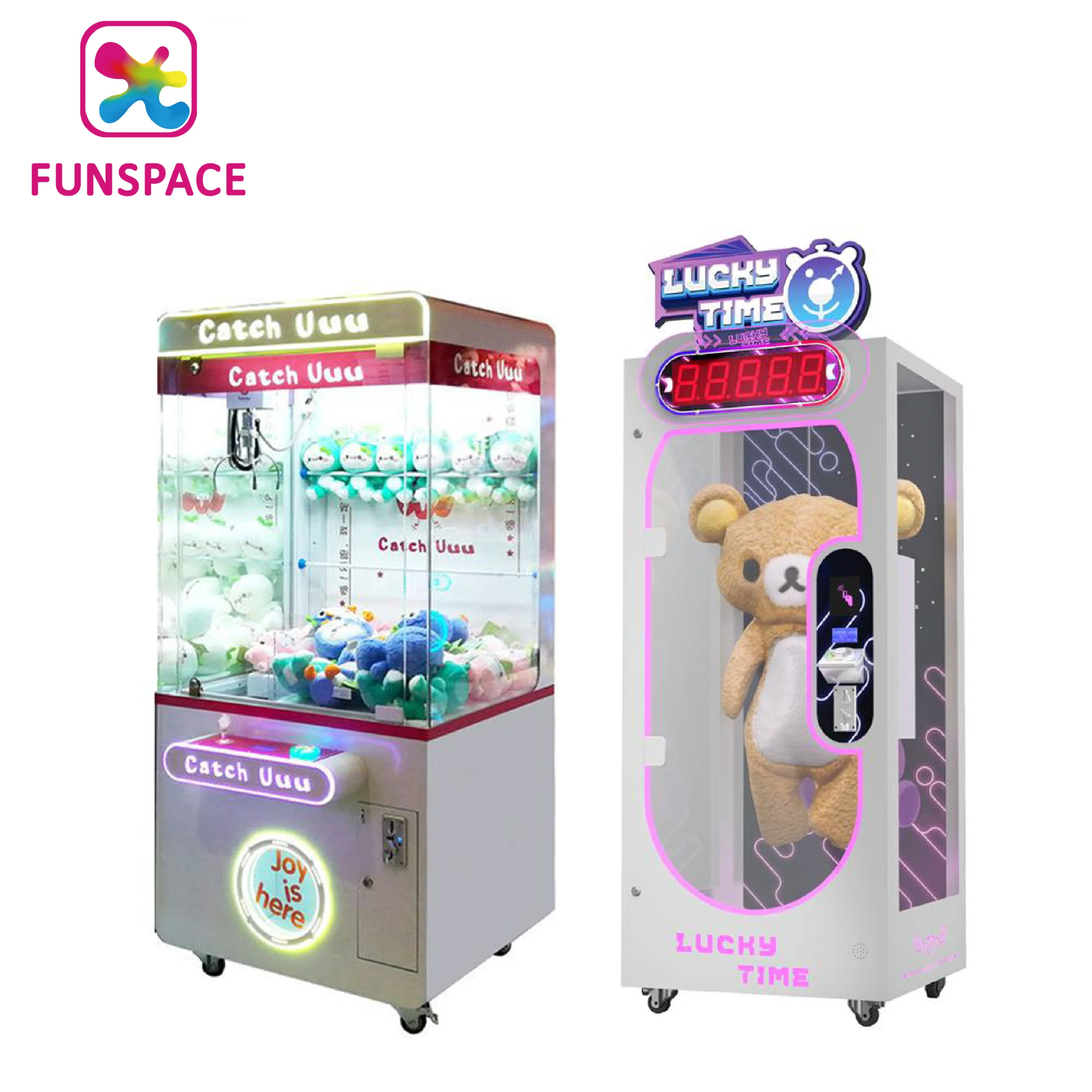 Funspace Doll Park Máquina de garra Arcade que funciona con monedas, juego de casa de juguete, máquina de grúa con aceptador de facturas a la venta