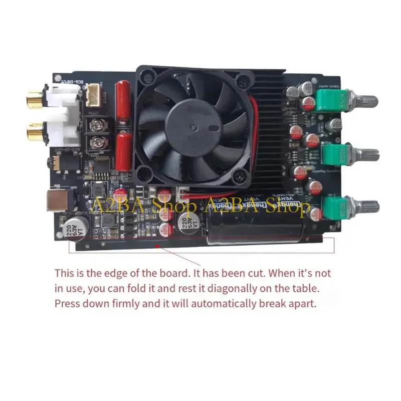 A2BA TPA3255 600W Mono Digital Amplifier Board For Professional Subwoofer DC19 48V
