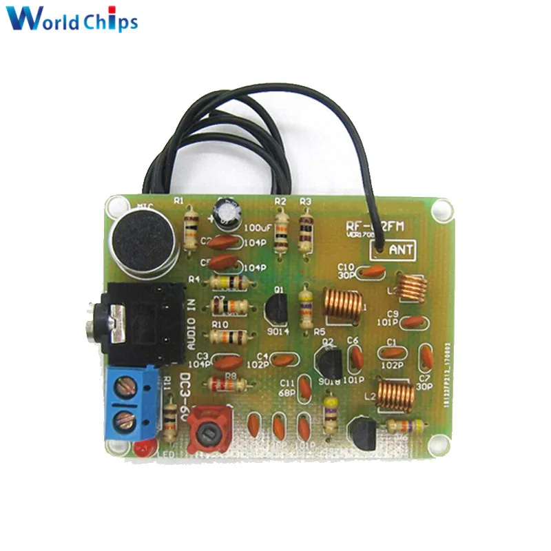 88-108MHz FM Transmitter Module Electronic DIY Kits Frequency Wireless Microphone Transmitter Board Parts DC 3-6V FM Module