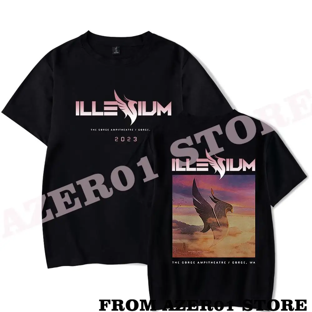 Illenium Gorge Tour Merch T-shirt Print Summer Men/Women Streetwear Tshirt Shirt Short Sleeve New Logo Tee