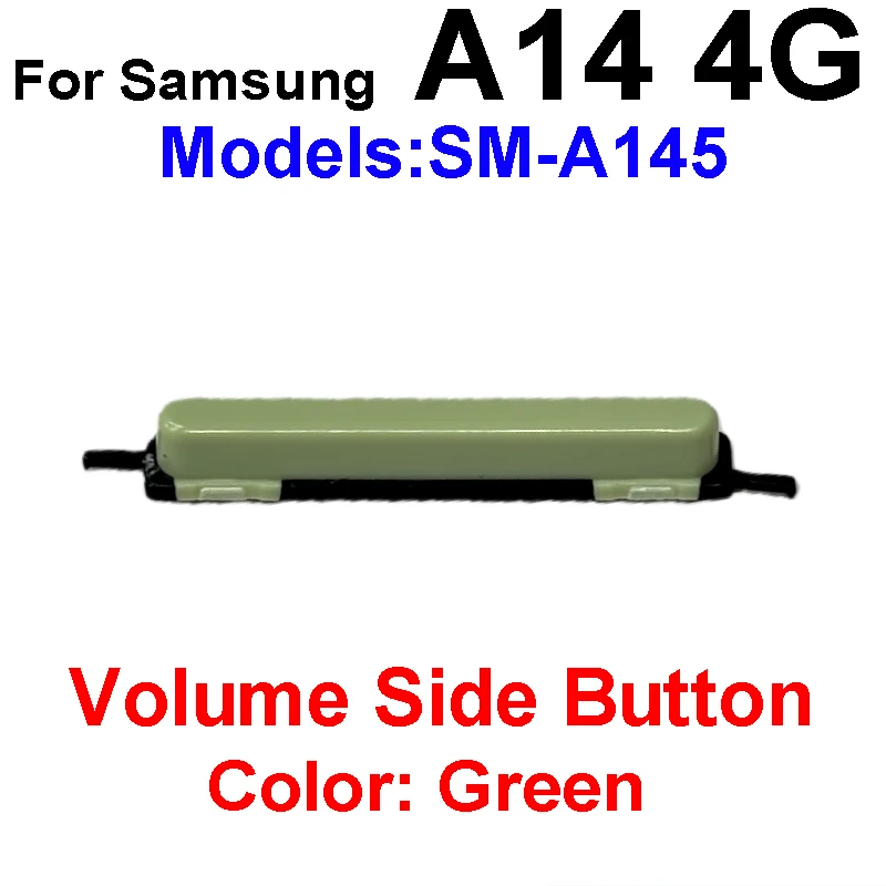 Up / Down Volume Button For Samsung Galaxy A14 A24 A35 A54 SM-A145 A245 A346 A546 Power On/Off Push-Button Replacement Parts