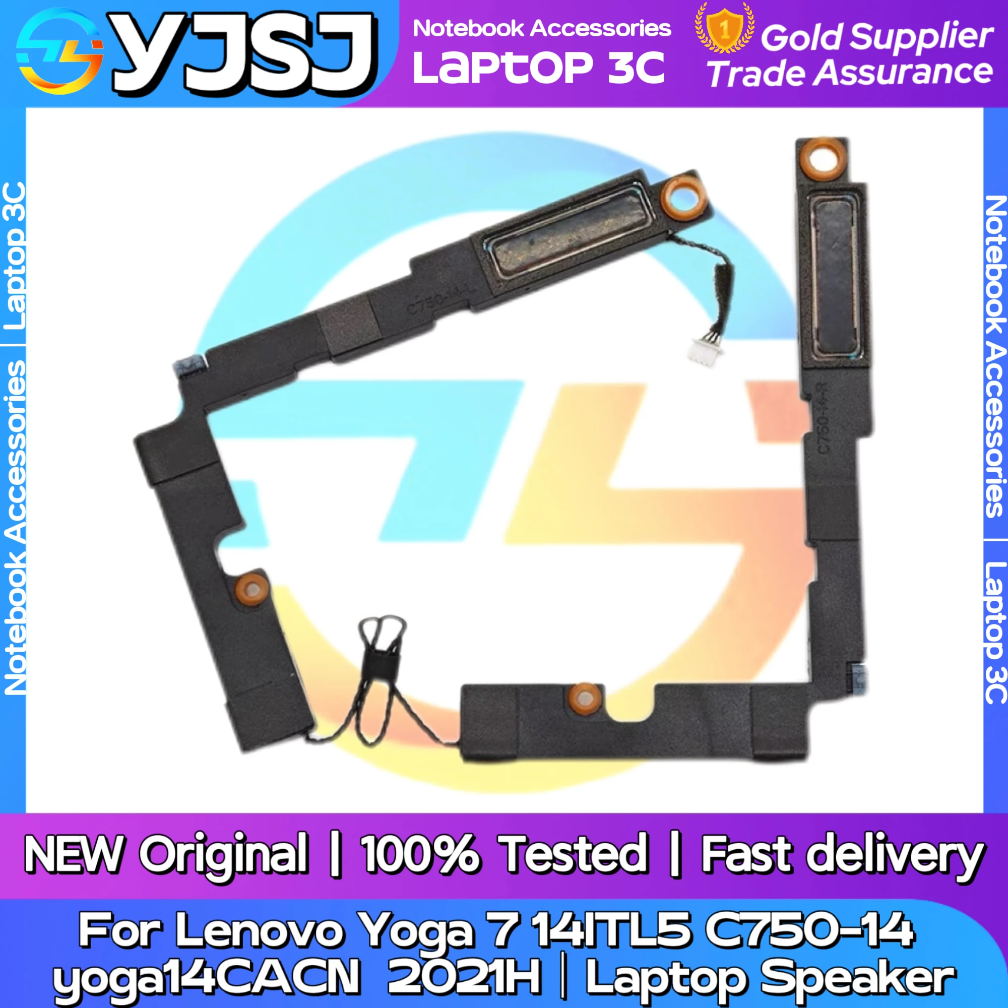 

New Original Laptop Notebook Audio Speaker For Lenovo Yoga 7 14ITL5 C750-14 yoga14CACN (2021H) built-in speaker horn audio