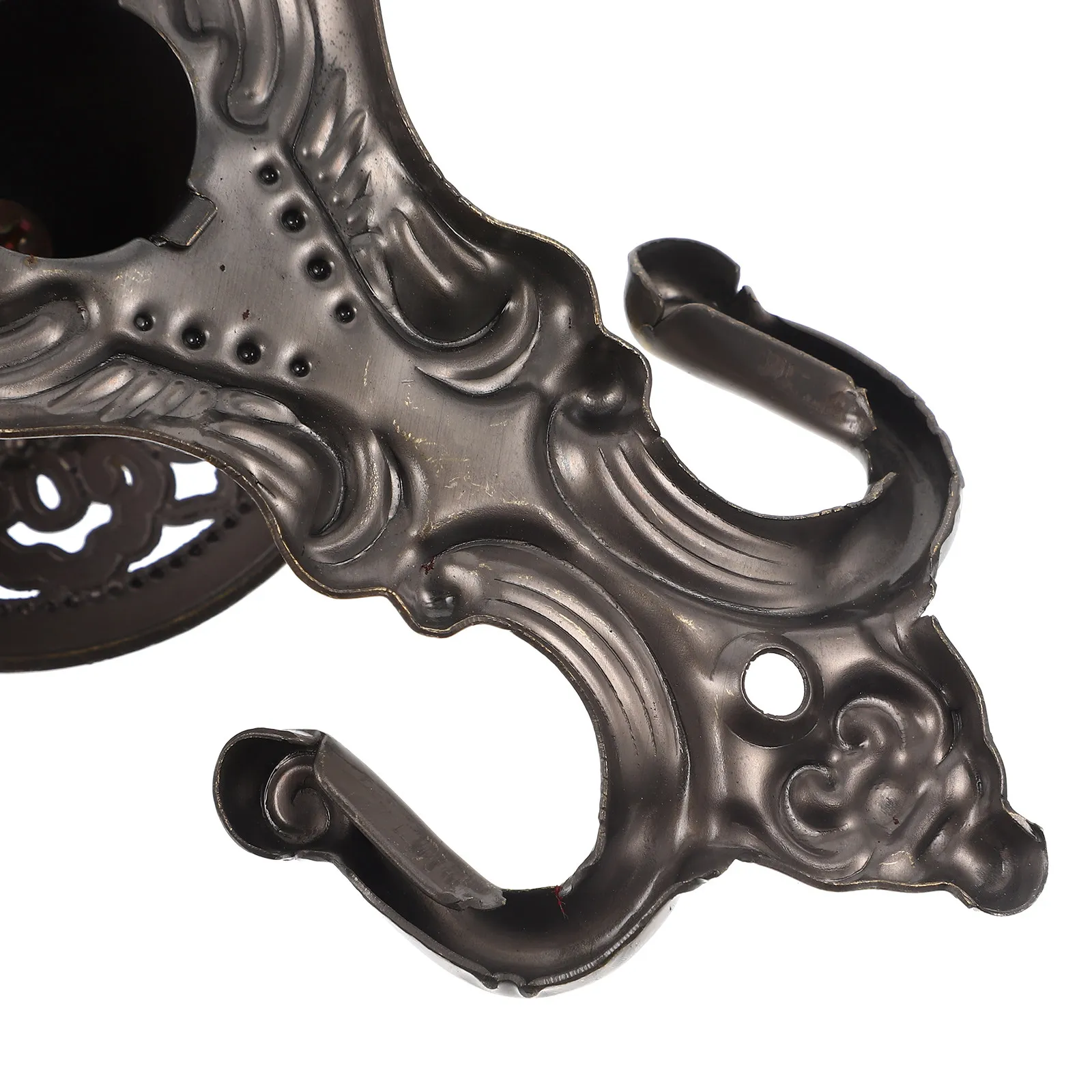 2Pcs Water Drill Curtain Hooks Classic Vintage Alloy Decorative Tiebacks for Shower Door Window Curtains Elegant Home