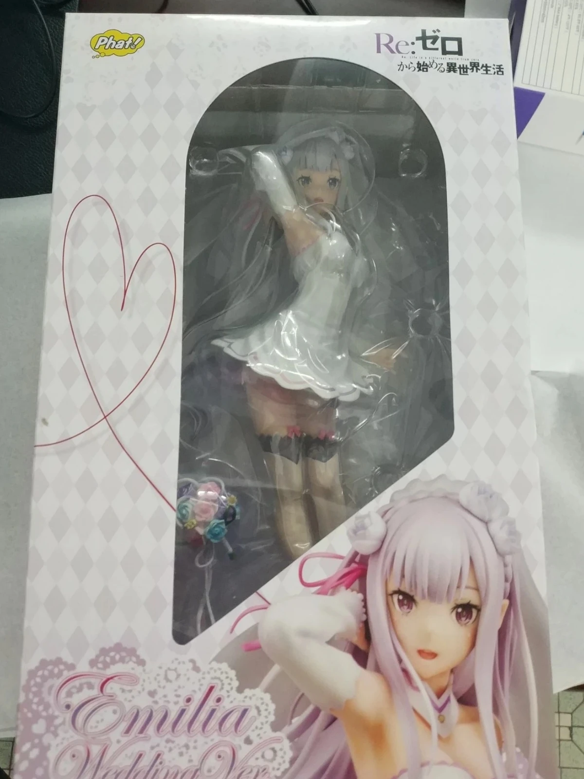 【TM】In Stock Phat! Re: Life in A Different World From Zero Emilia Wedding Dress 1/7 Figures Model Toy Gift Collection
