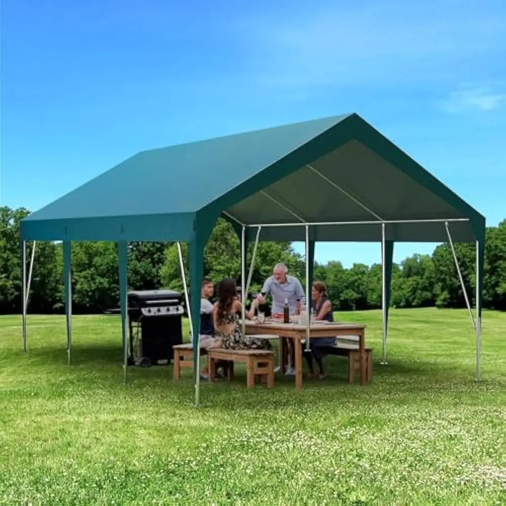 

10 X 20 FT Waterproof UV Resistant Portable Garage, Outdoor Car Storage Shed, All Weather Garage Shelter for Car, Motorcycle