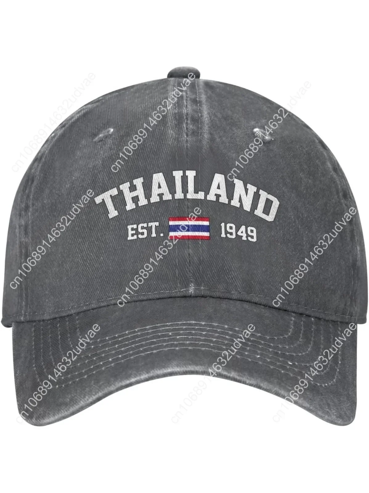 

Thailand Flag Baseball Cap Denim Vintage Cotton Unisex Patriotic Hat