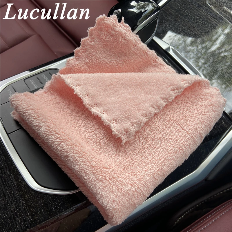 Lucullan Interior Microfiber Towel Comfortable Cute Clothes 30x30CM Convenient For Dusting and Cleaning