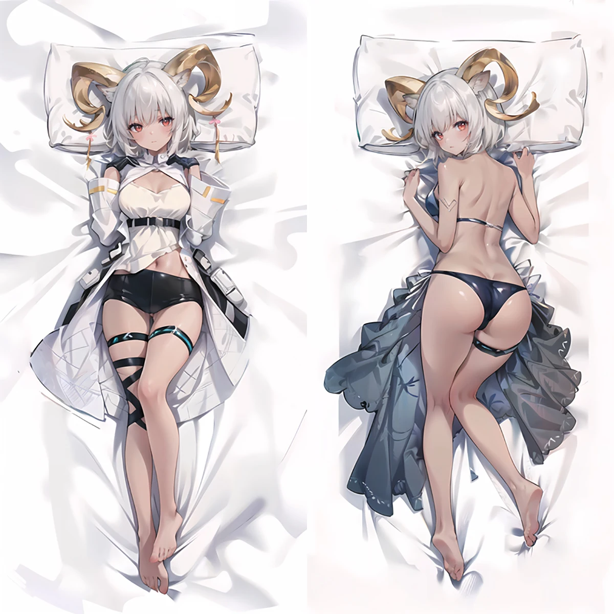 Sexy Dakimakura Pillowcase Anime Game Arknights Carnelian Red Otaku Waifu 180cm Life Size Hugging Body Pillow Cover