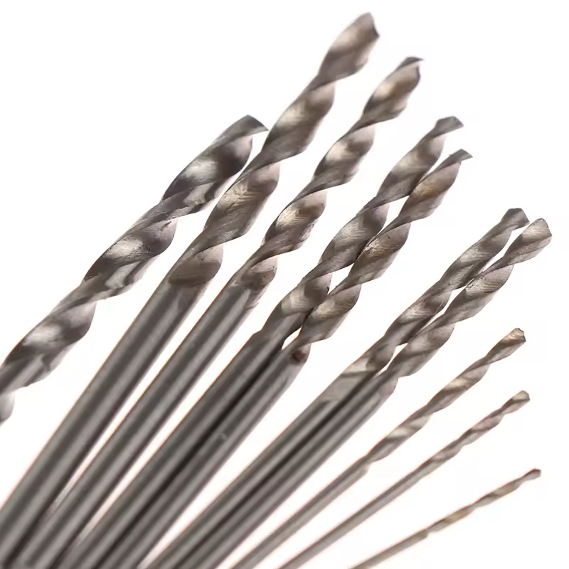 10Pcs/Box High Speed Steel Mini Drill HSS Bit 0.8mm-3.0mm Straight Shank PCB Twist Drill Bits Set Straight Shank Twist Drill Bit