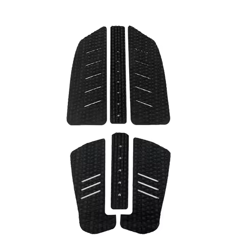 3M Glue Strong Surfboard Traction Pads Premium EVA Foam Non Slip Diamond Grip Mat Longboard Skimboard Food Pads SUP Deck Black