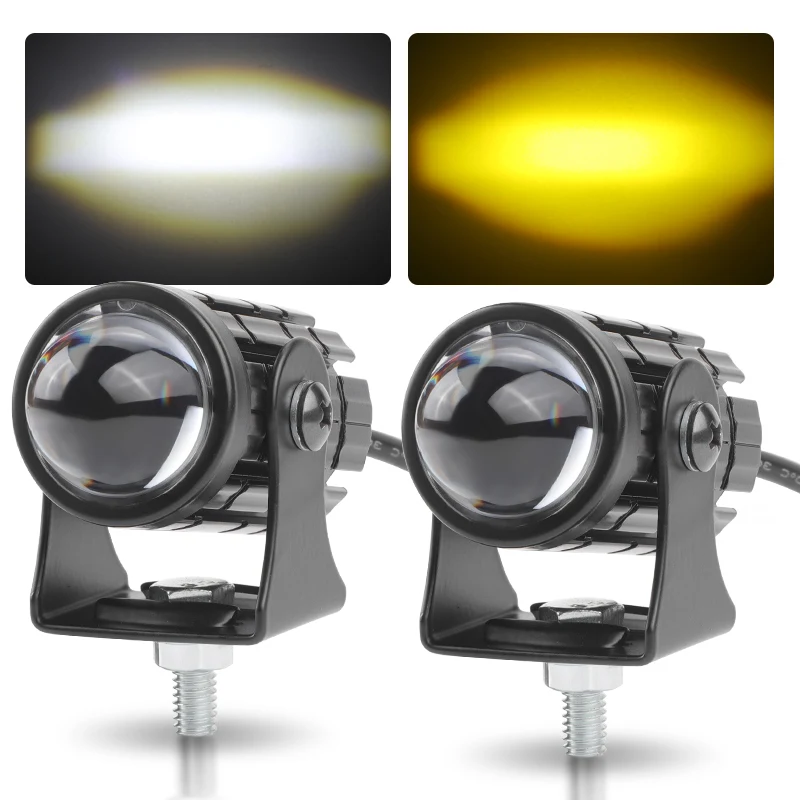 Proyector de luz led de trabajo para coche, lente Hi-lo, foco auxiliar para motocicleta, lámpara antiniebla para camiones, SUV, UTV, ATV